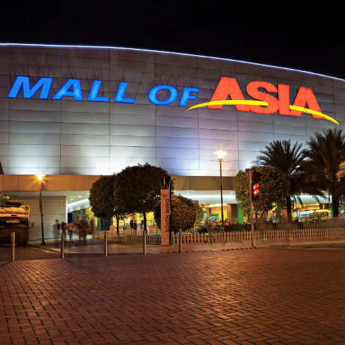 front of mall of asia manila philippines
